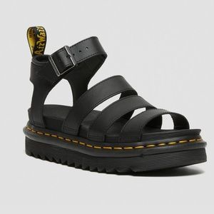 DR. MARTENS BLAIRE HYDRO LEATHER GLADIATOR WOMENS SANDALS
